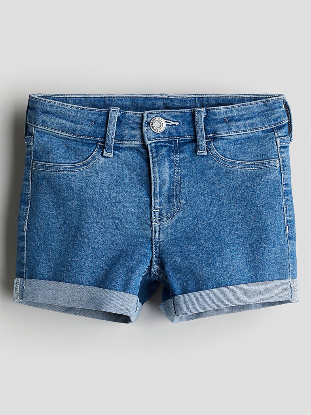 

H&M Girls Superstretch Denim Shorts, Blue