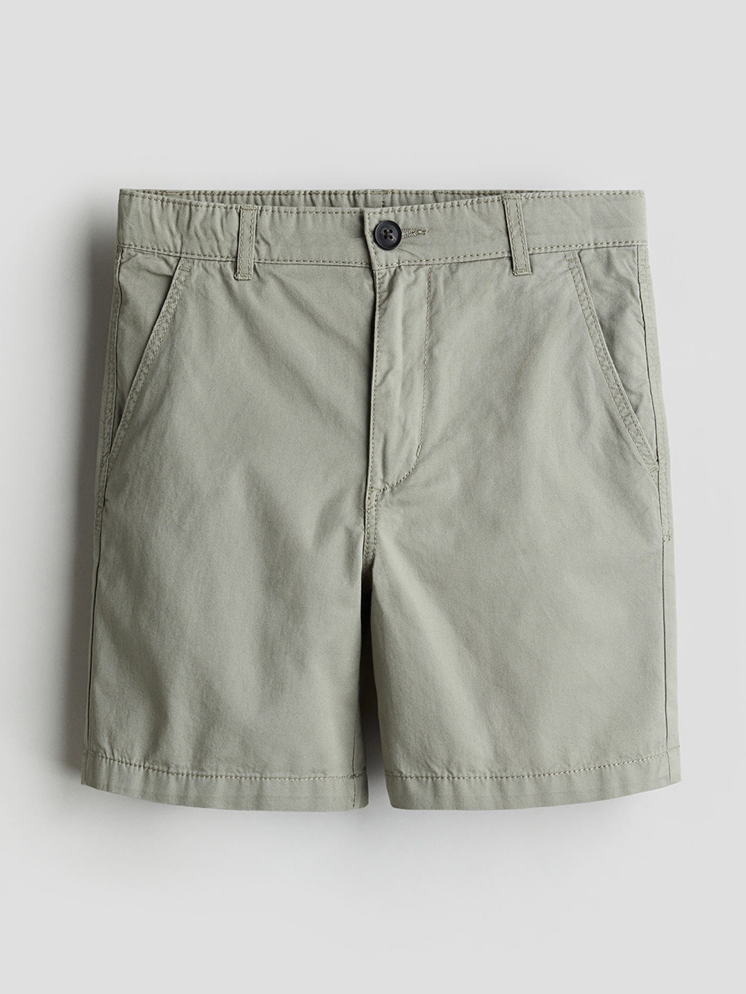 

H&M Boys Cotton Chino Shorts, Green