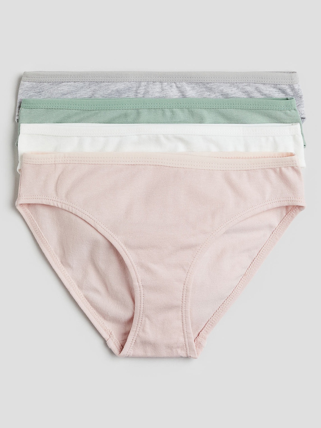 

H&M Girls 4-Pack Cotton Briefs, Green