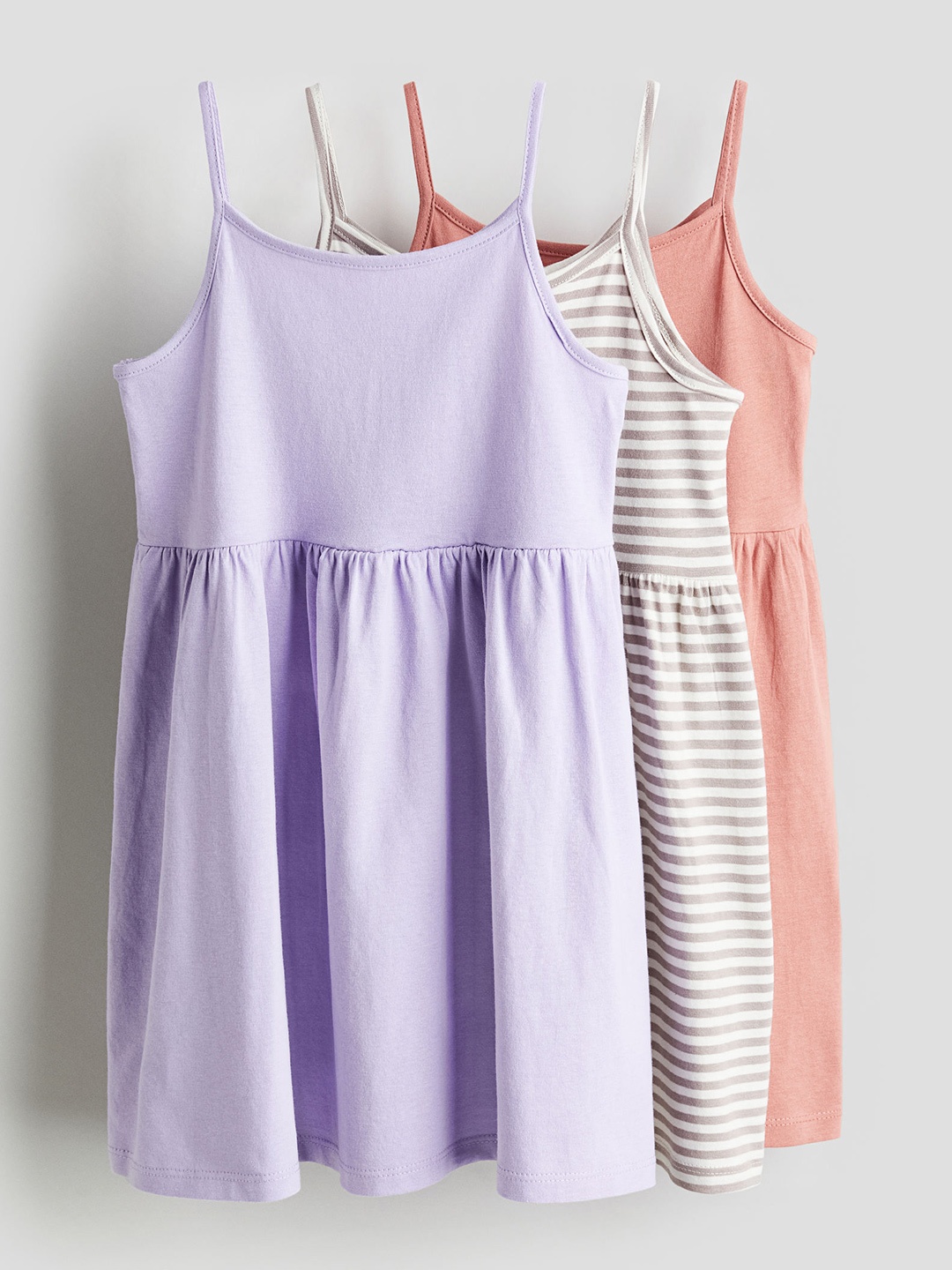 

H&M Girls Cotton Jersey Dress, Purple