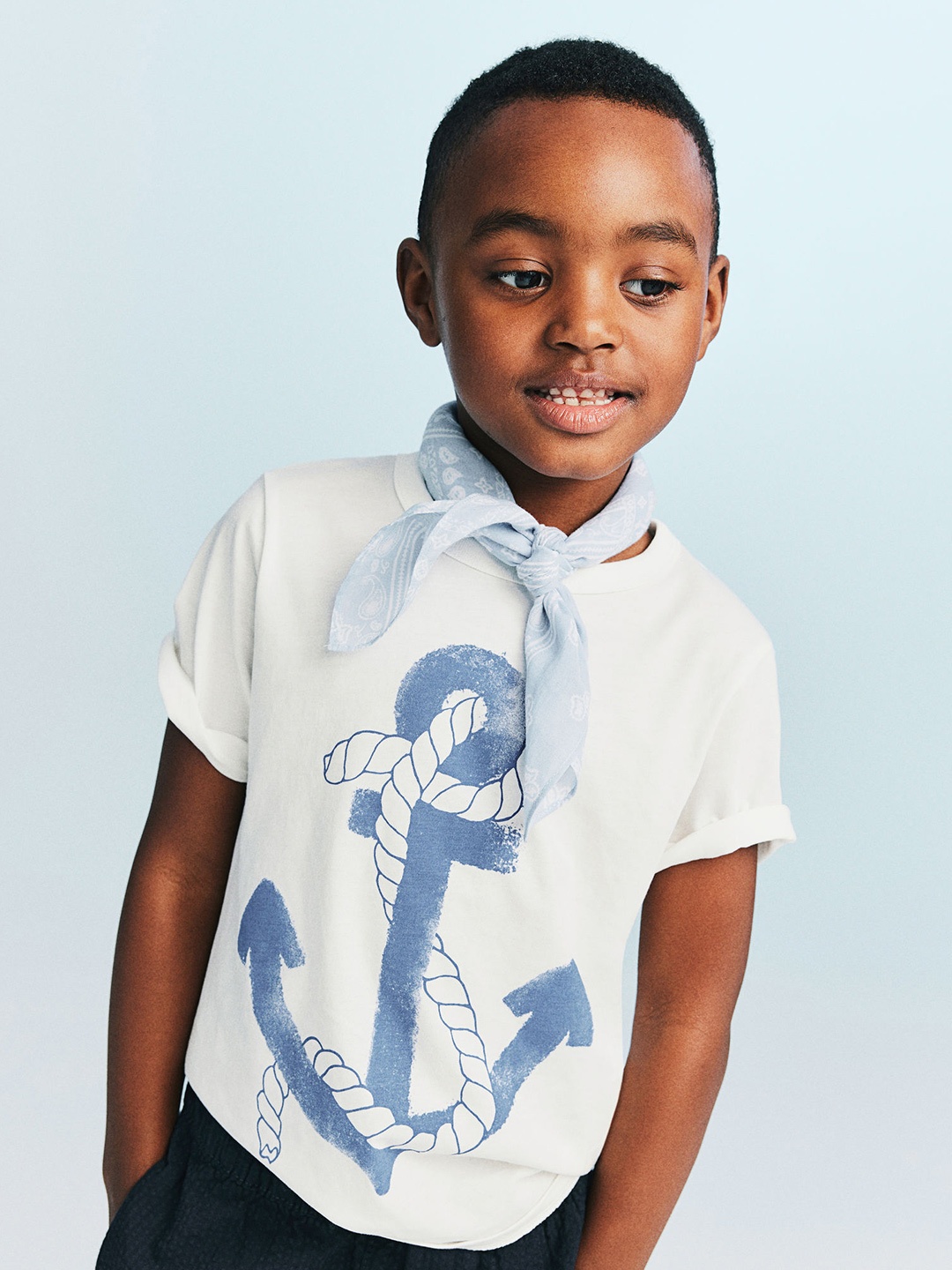 

H&M Boys Printed Cotton T-shirt, White