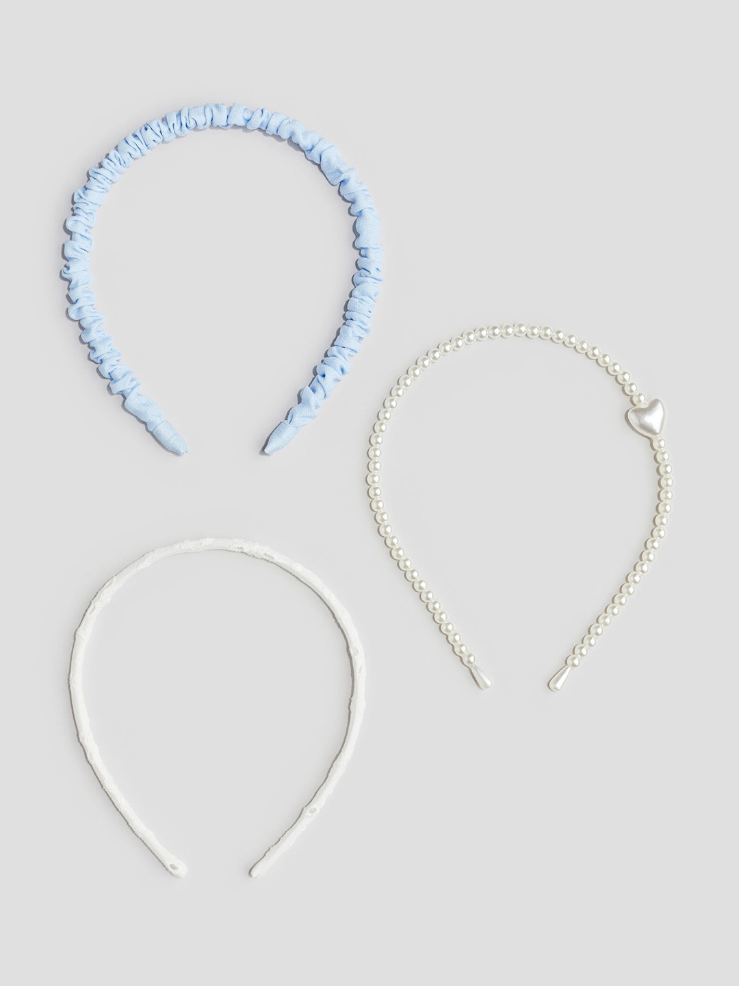 

H&M Girls 3-Pack Alice Bands, Blue