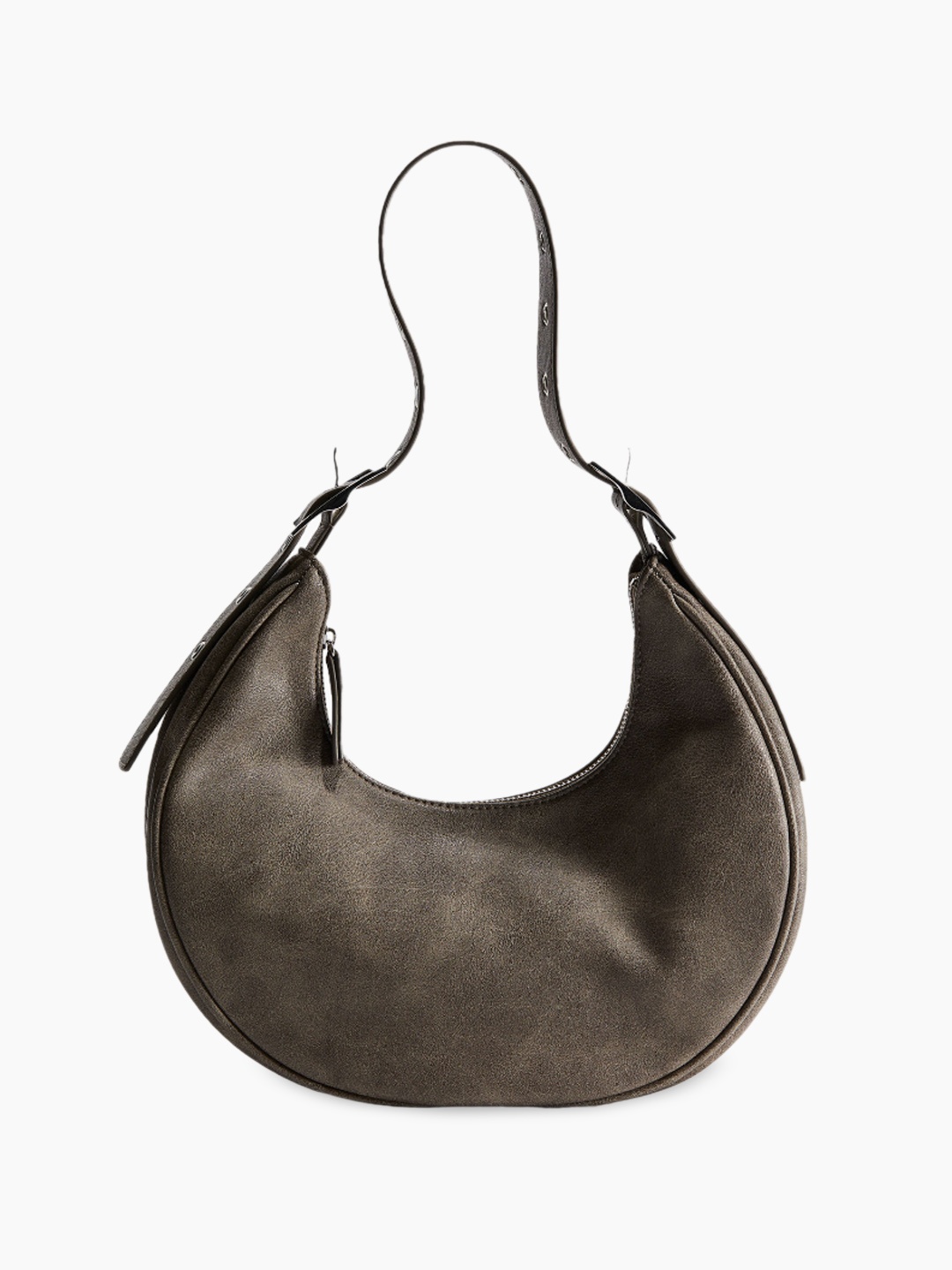 

H&M Coated Shoulder Bag, Beige