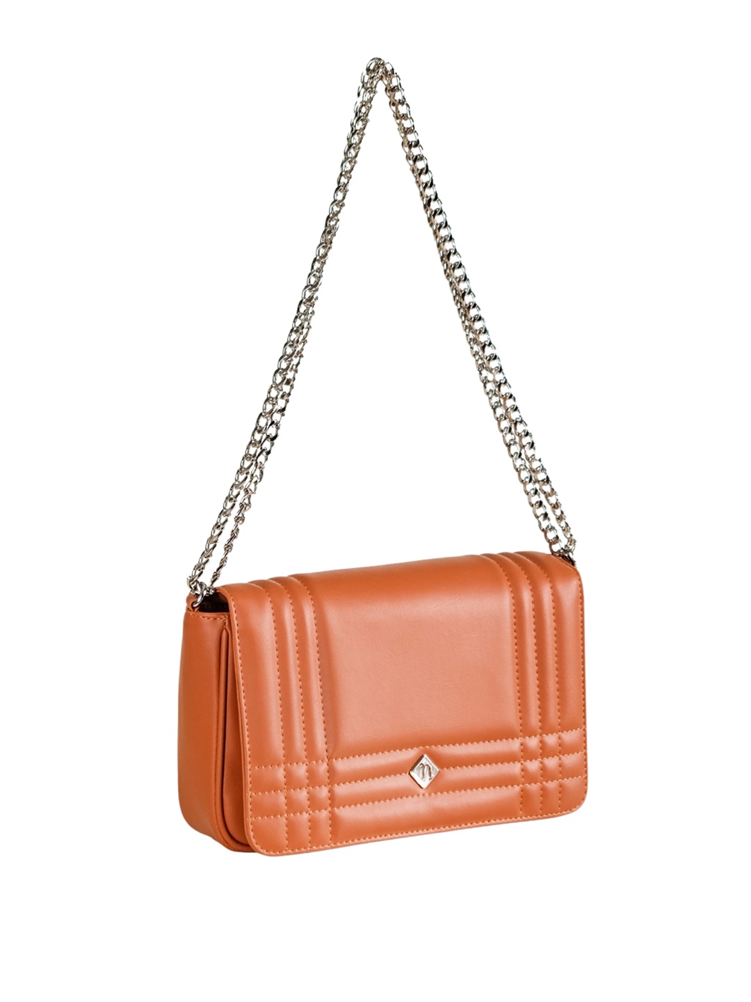 

Nestasia Textured Structured Shoulder Bag, Tan