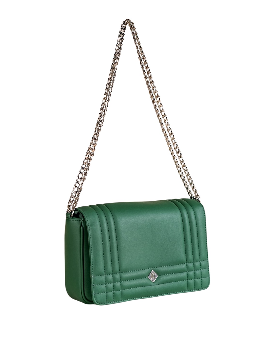 

Nestasia Textured Structured Shoulder Bag, Green