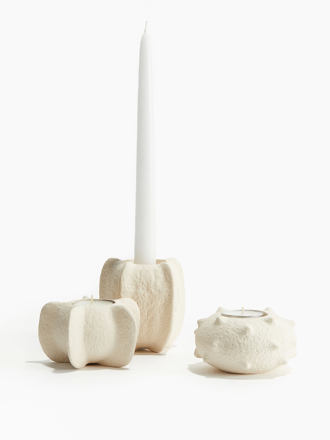 

H&M White Stoneware Candlestick