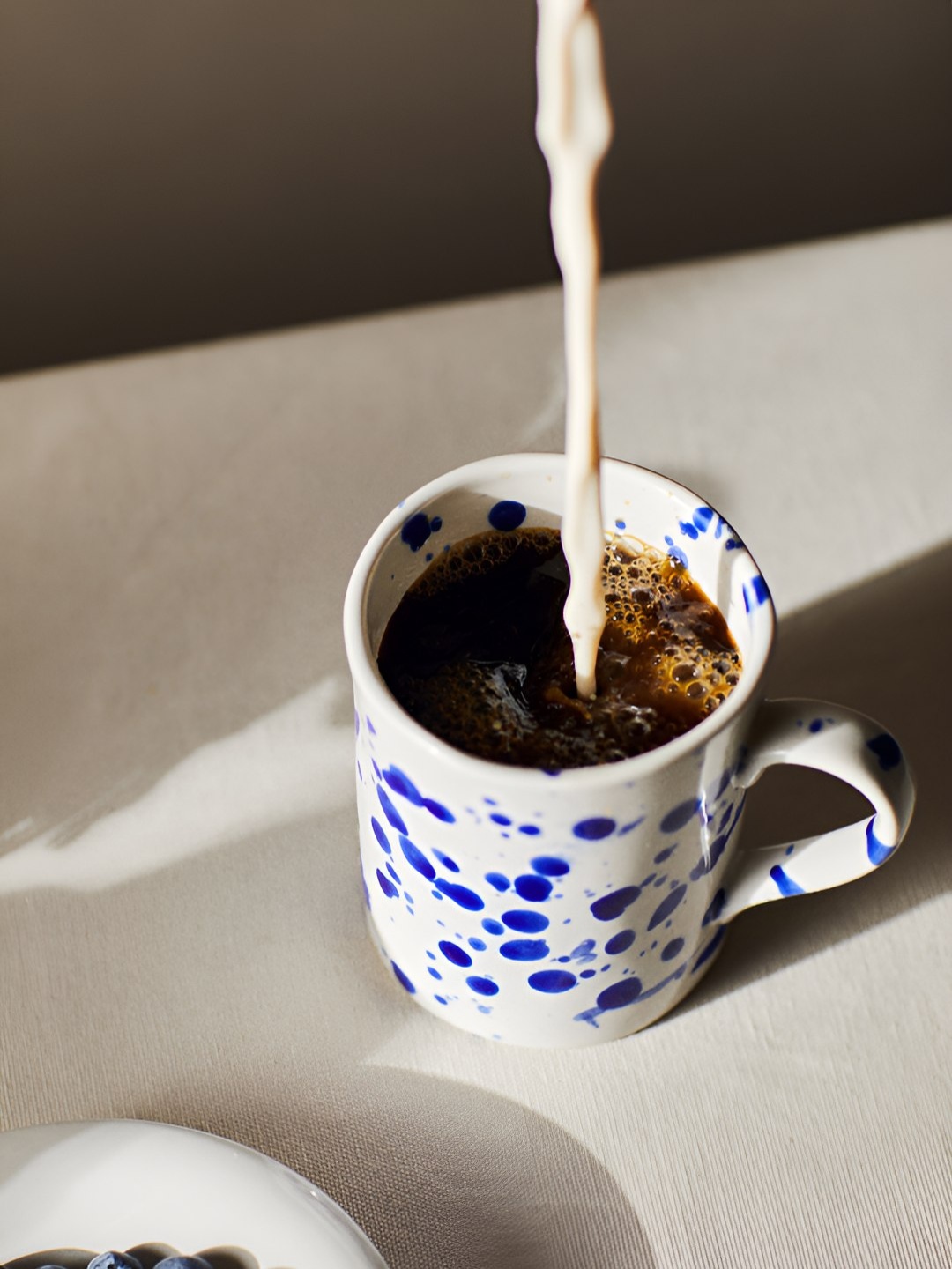 

H&M White & Blue Speckled-Glaze Stoneware Mug