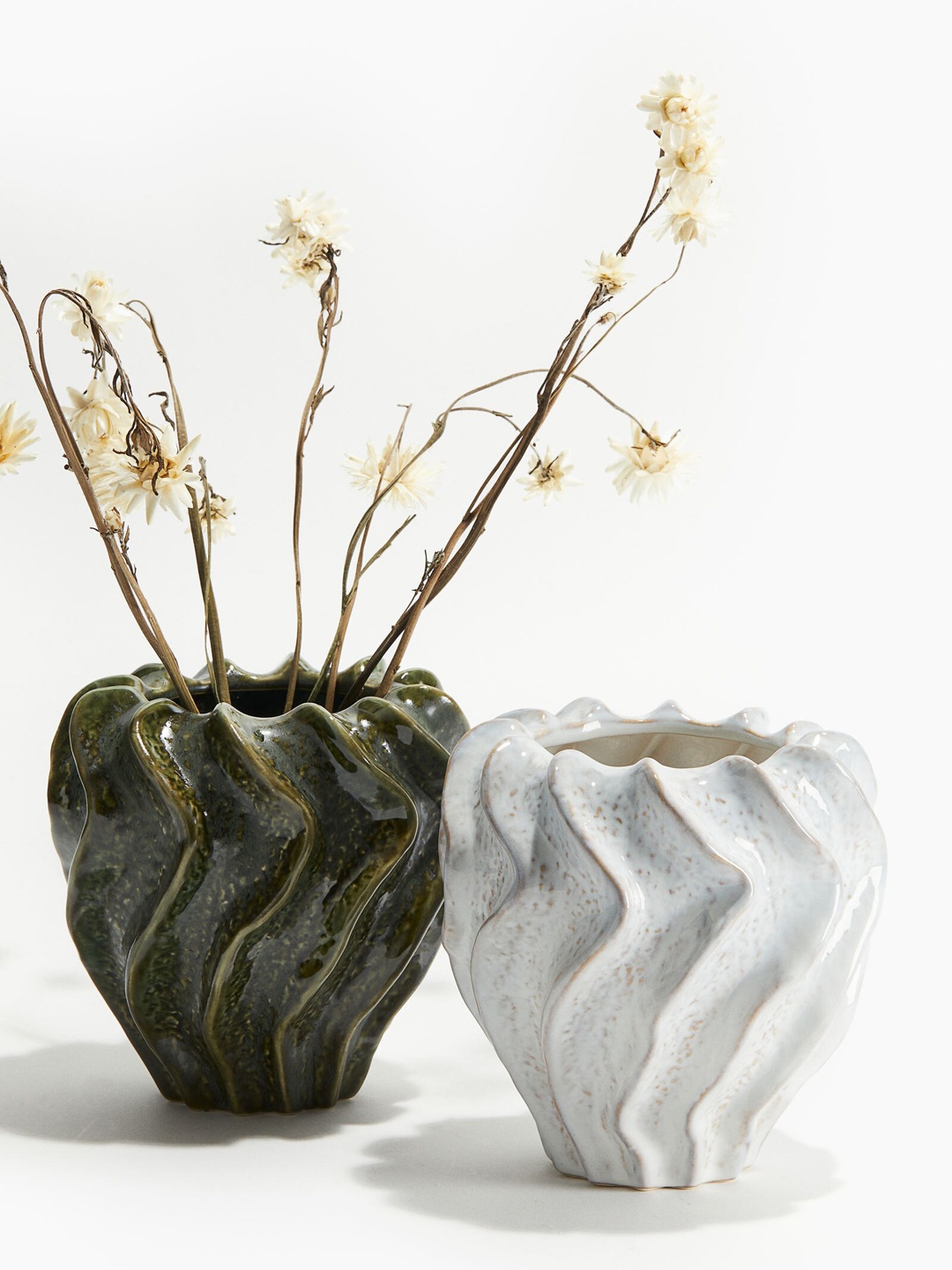 

H&M White Stoneware Vase