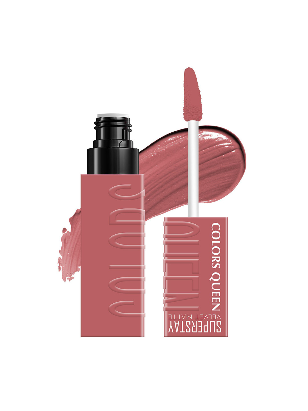 

Colors Queen Super Stay Velvet Matte Long Lasting Liquid Lipstick 4.2 ml - Nudest Teach 11, Nude