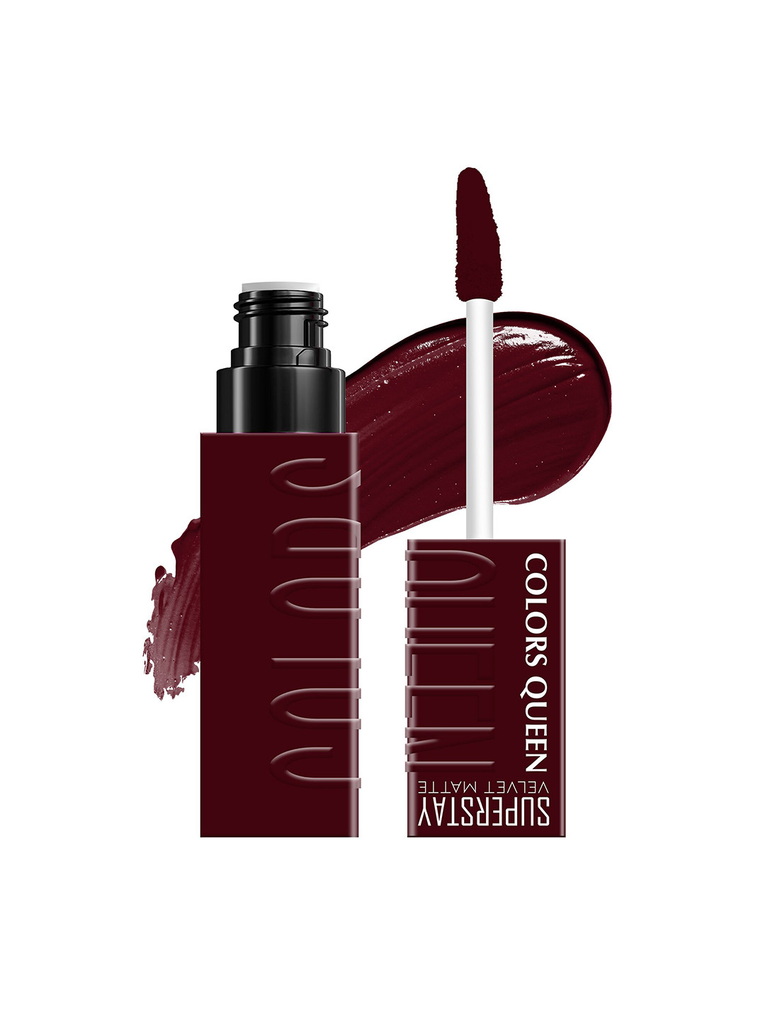 

Colors Queen Super Stay Velvet Matte Long Lasting Liquid Lipstick 4.2 ml - Berry Bliss 14, Burgundy