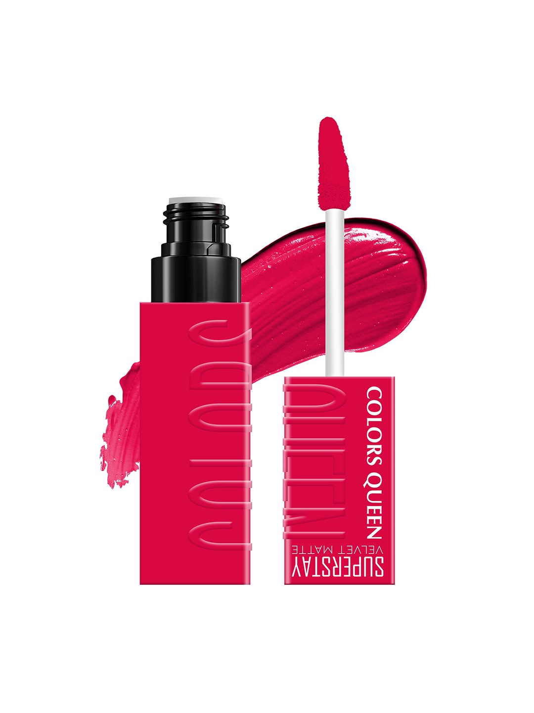 

Colors Queen Super Stay Velvet Matte Long Lasting Liquid Lipstick 4.2 ml - Hot Pink 04