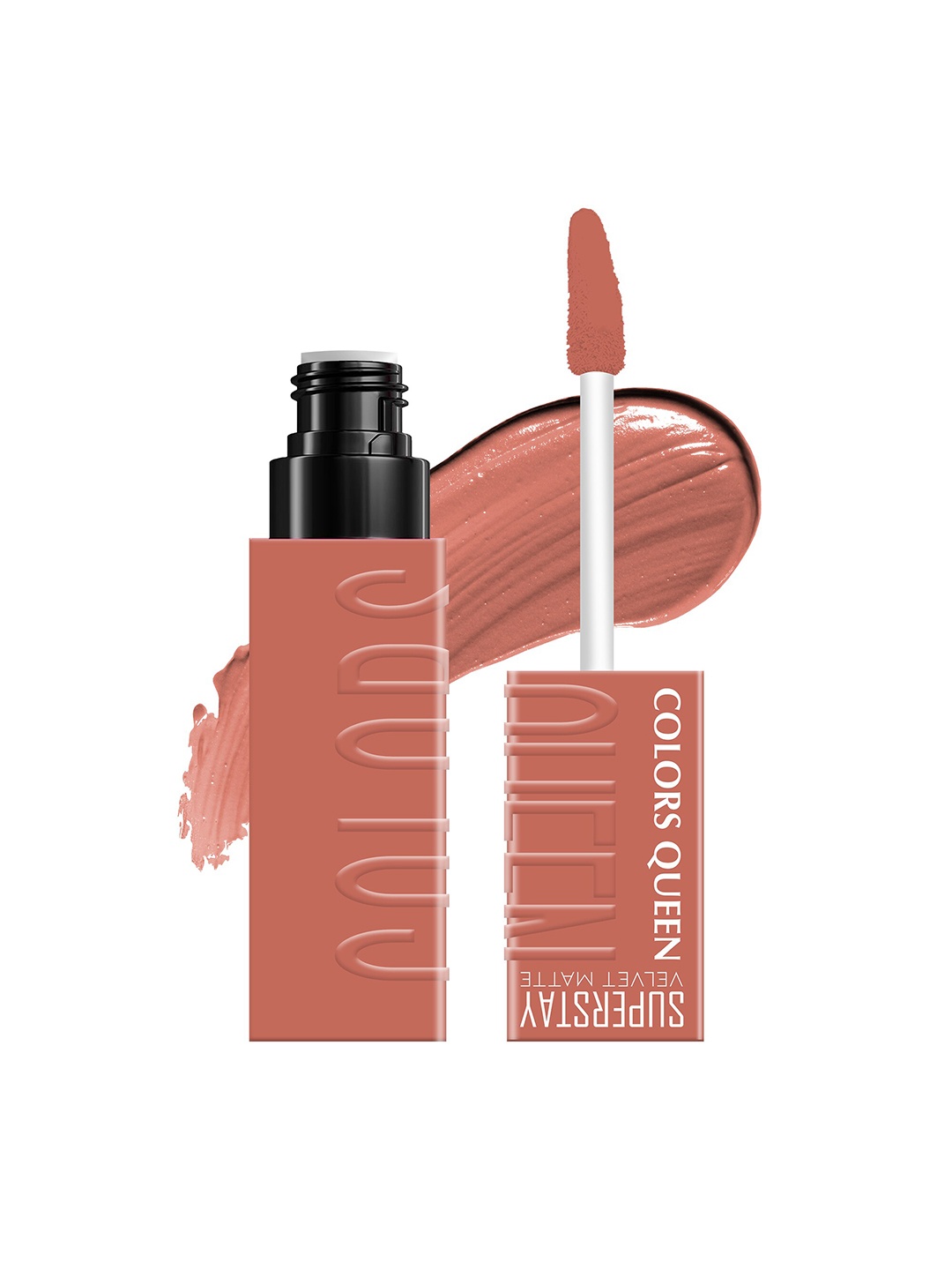 

Colors Queen Super Stay Velvet Matte Long Lasting Liquid Lipstick 4.2 ml - Nude Punch 03
