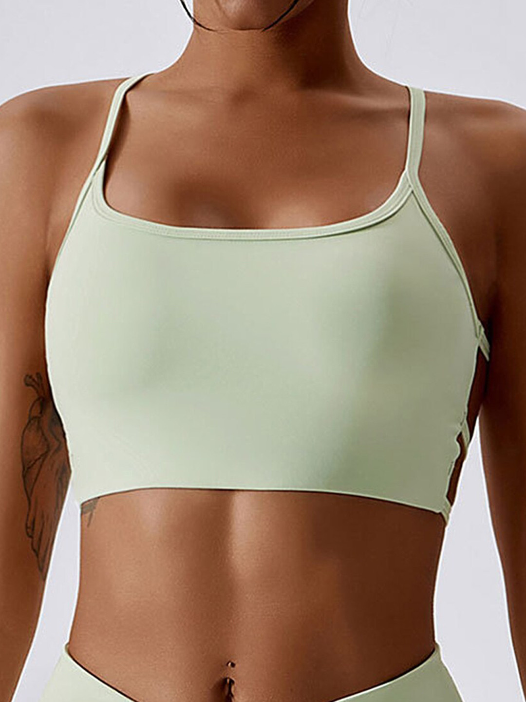 

LULU & SKY Medium Coverage Workout Bra, Green