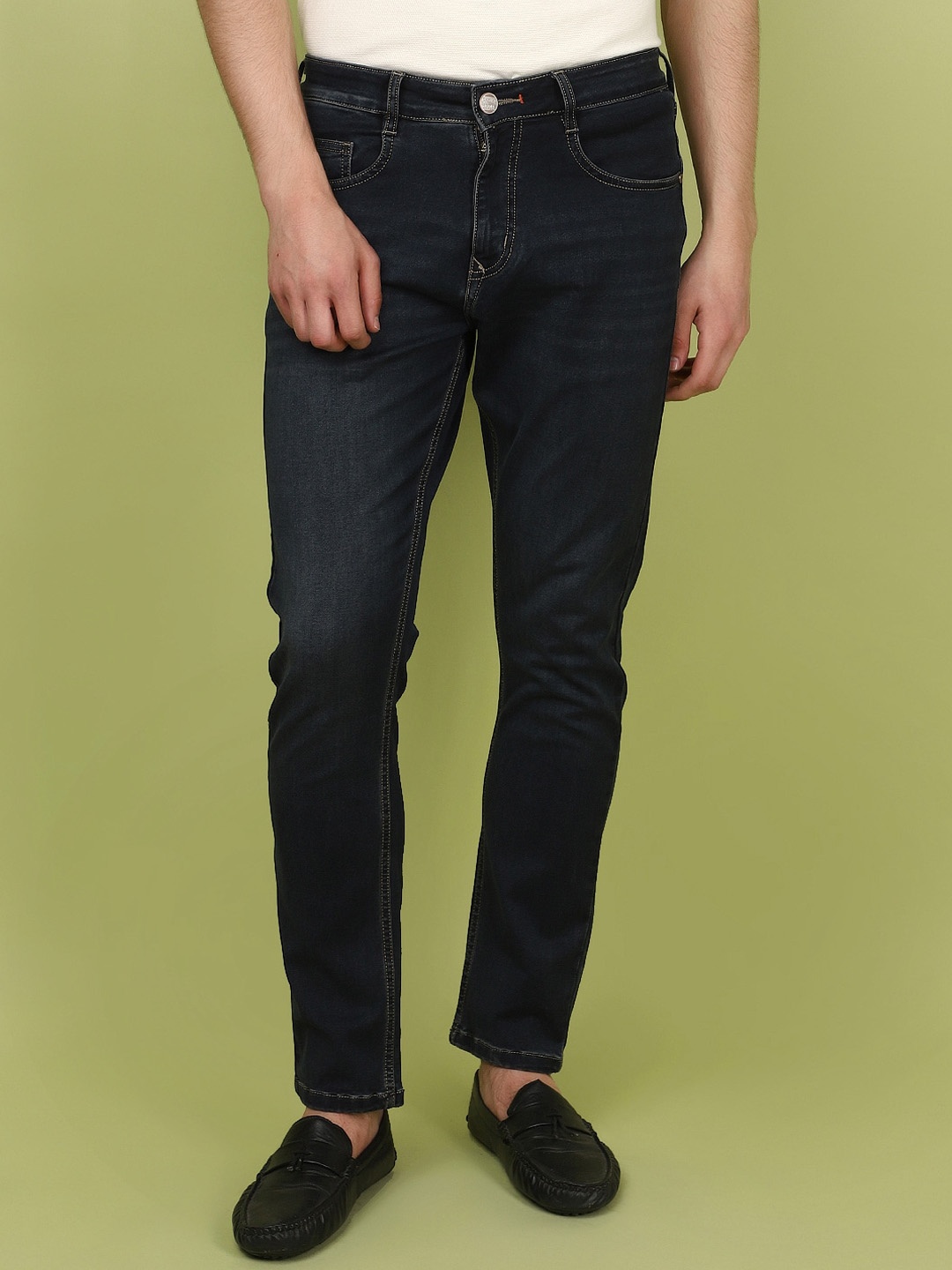 

V-Mart Men Slim Fit Cotton Jeans, Blue