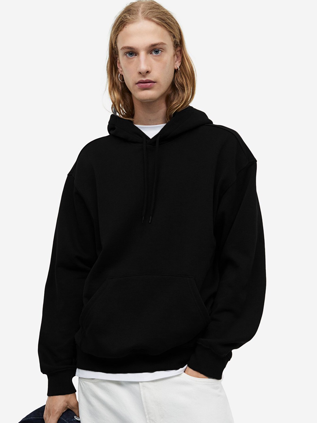 

MISCHIEF MONKEY Hooded Oversized Sweatshirt, Black