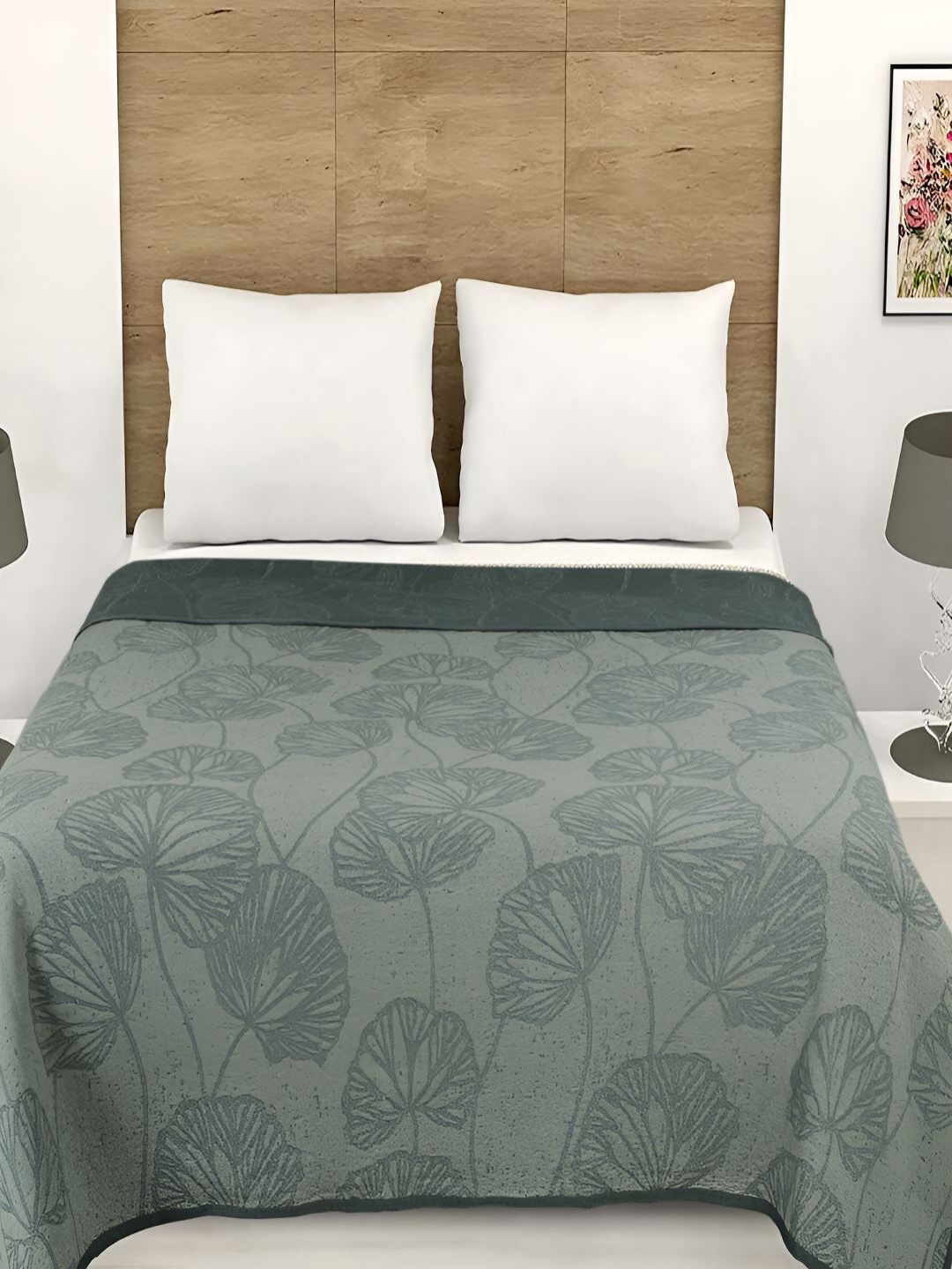 

GAPU & BALY Grey AC Room Cotton 300 GSM Double Bed Dohar