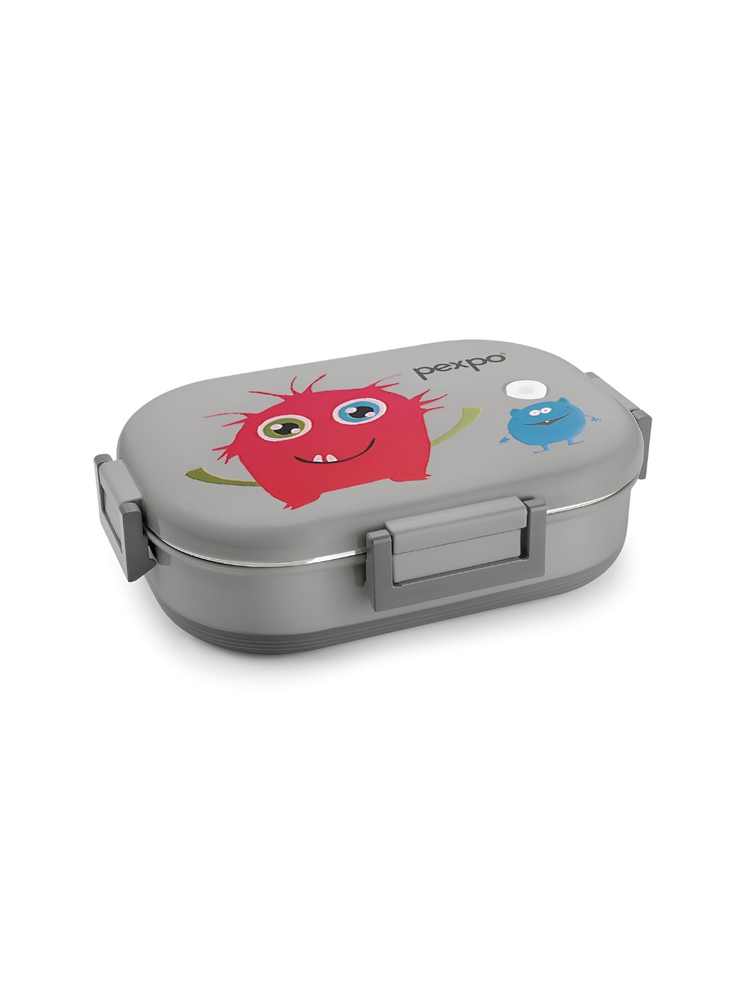 

Pexpo Grey Stainless Steel Dishwasher Safe Lunch Box