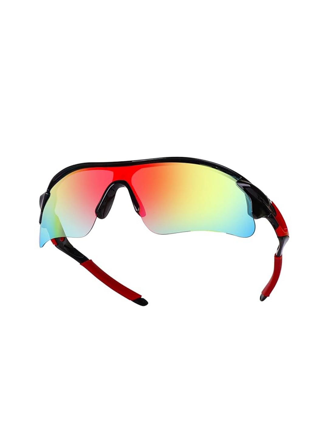 

SUNNIES Unisex Sports Sunglasses with UV Protected Lens SNS-HZ9181-, Red