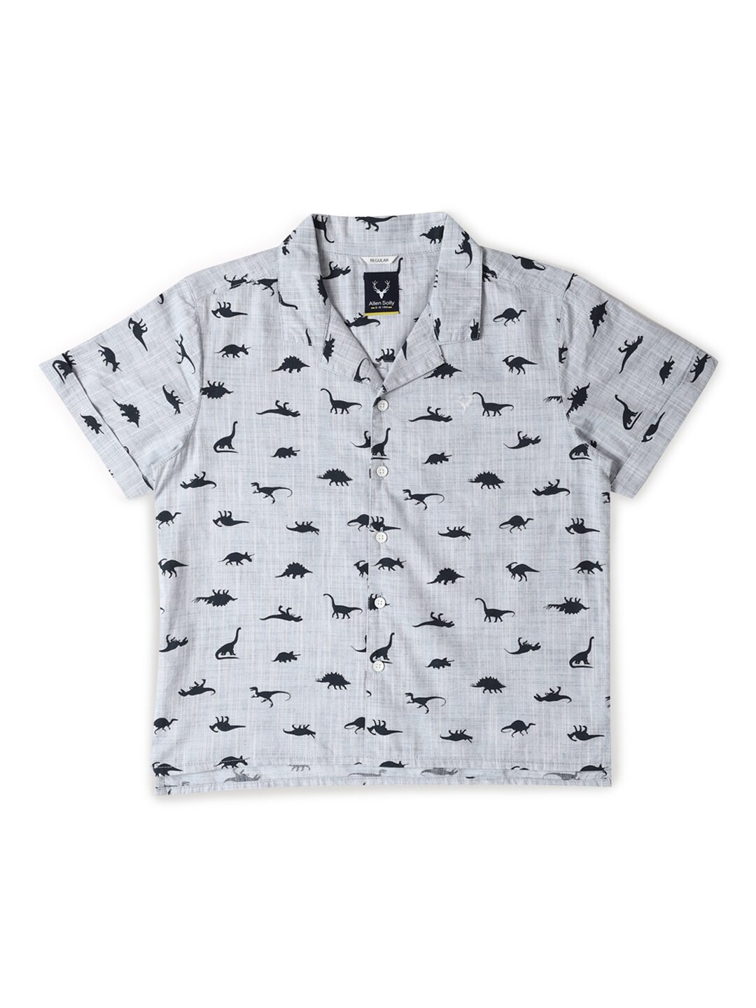 

Allen Solly Junior Boys Opaque Printed Cotton Casual Shirt, Grey
