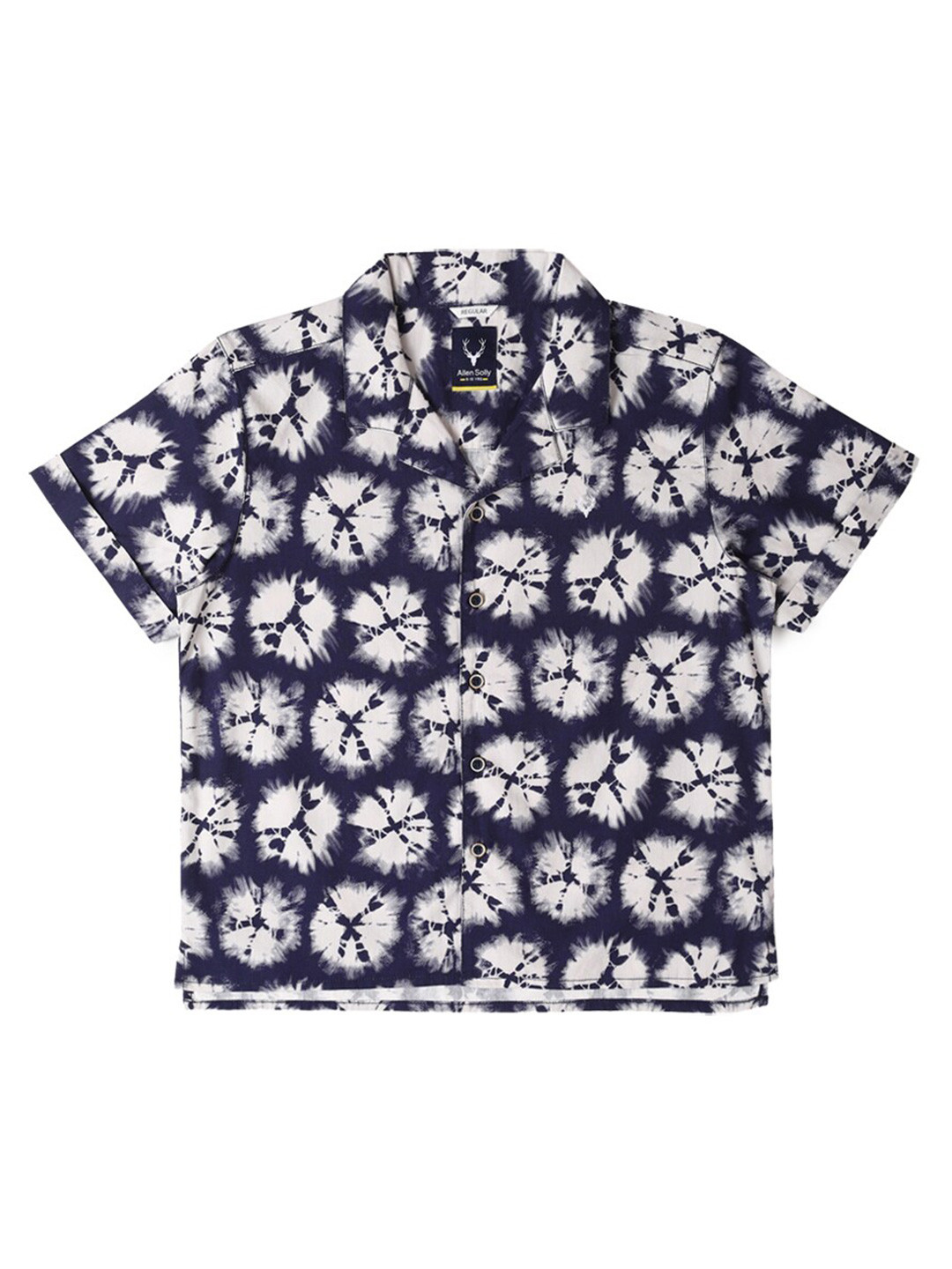 

Allen Solly Junior Boys Printed Opaque Printed Casual Shirt, Navy blue