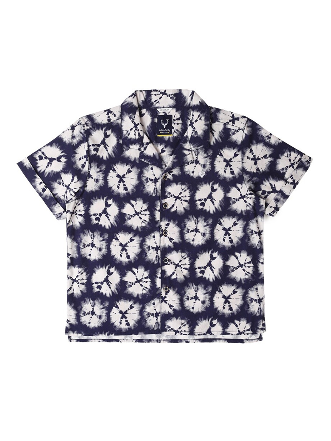 

Allen Solly Junior Boys Printed Opaque Casual Shirt, Navy blue