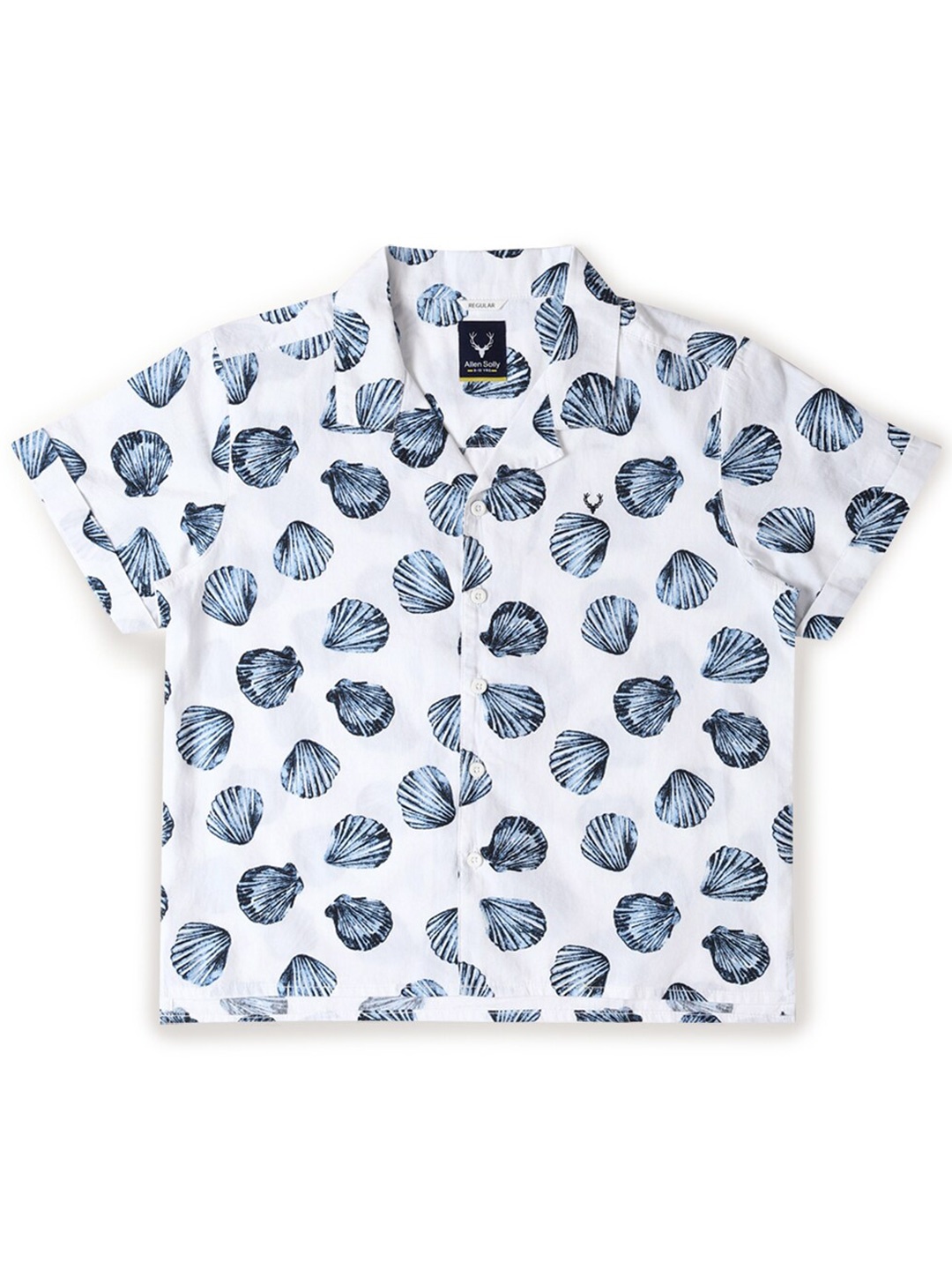 

Allen Solly Junior Boys Opaque Printed Casual Shirt, White