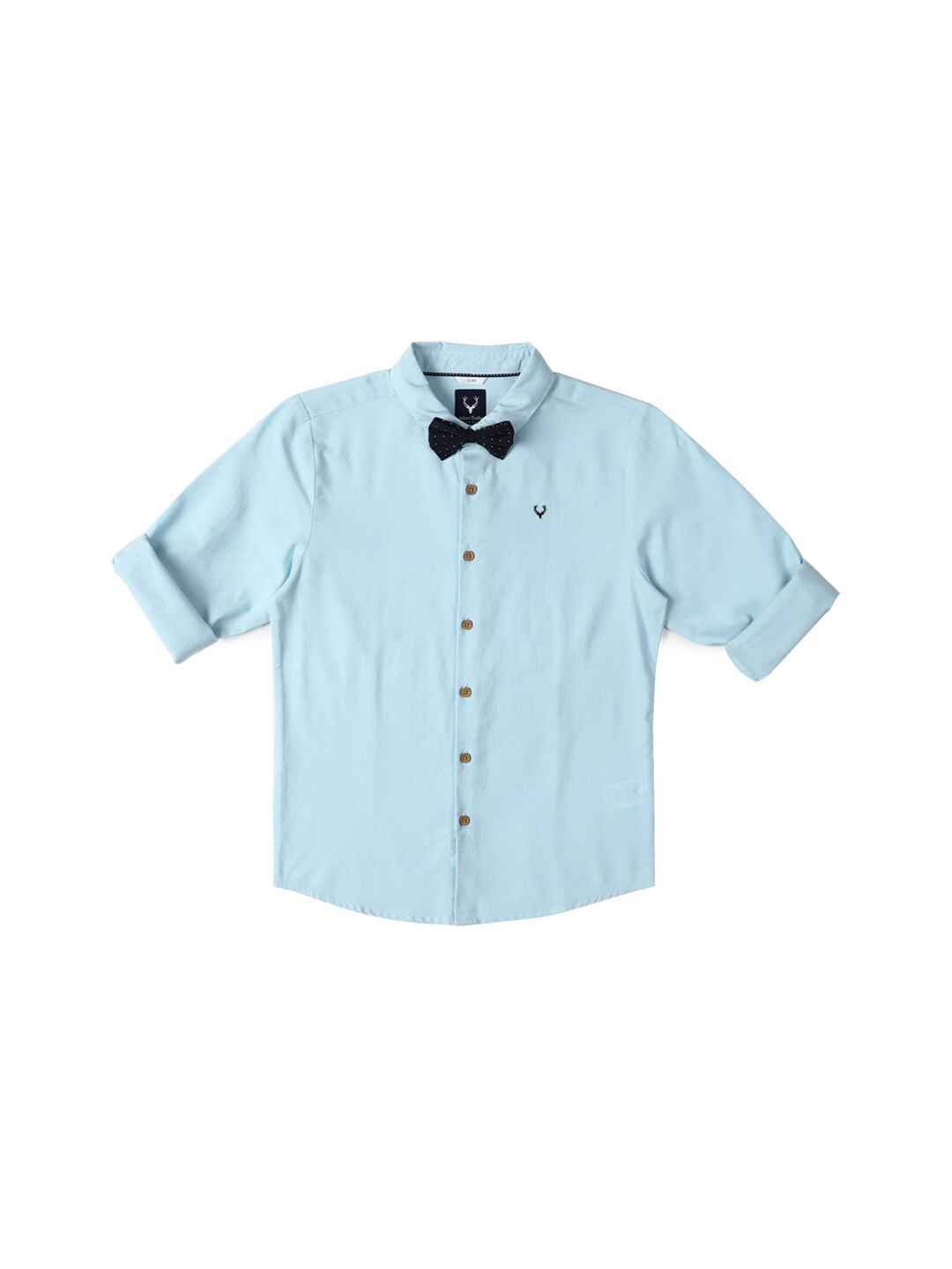 

Allen Solly Junior Boys Slim Fit Spread Collar Long Sleeves Cotton Party Shirt, Blue
