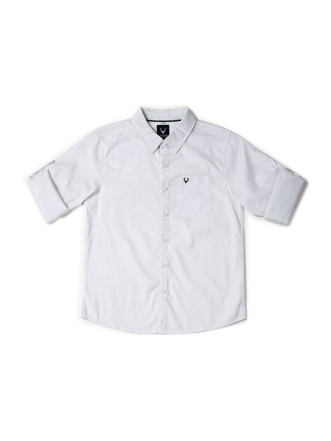 

Allen Solly Junior Boys Slim Fit Opaque Casual Shirt, White