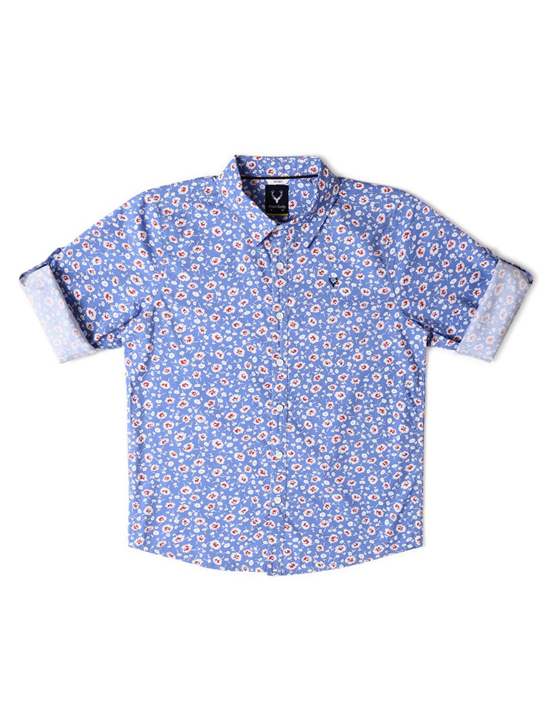 

Allen Solly Junior Boys Slim Fit Floral Printed Casual Shirt, Blue