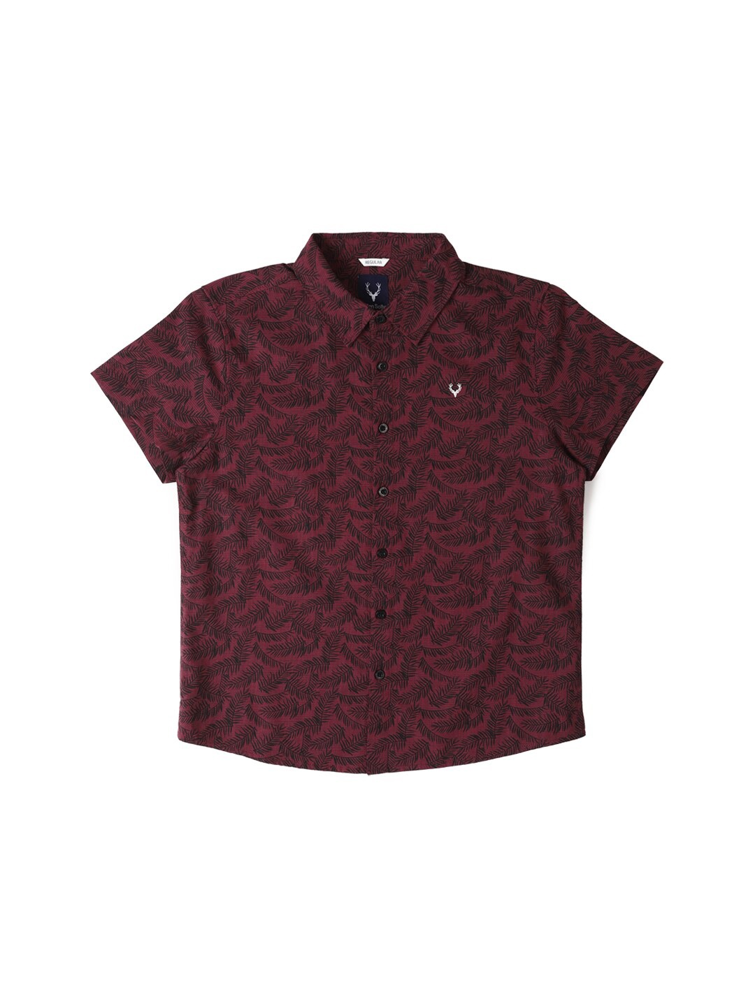 

Allen Solly Junior Boys Floral Printed Opaque Casual Shirt, Maroon