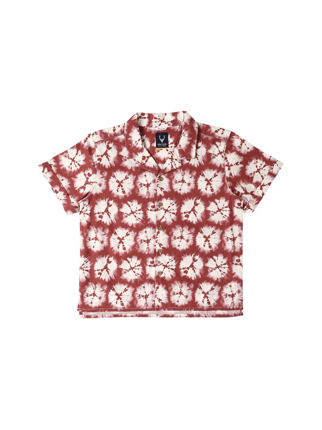 

Allen Solly Junior Boys Floral Opaque Printed Cotton Casual Shirt, Red