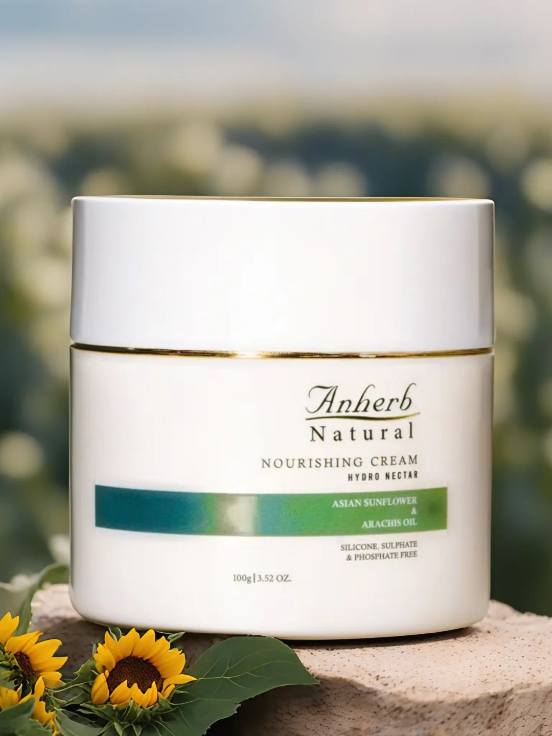 

Anherb Natural Hydro Nectar Nourishing Cream - 100g, White