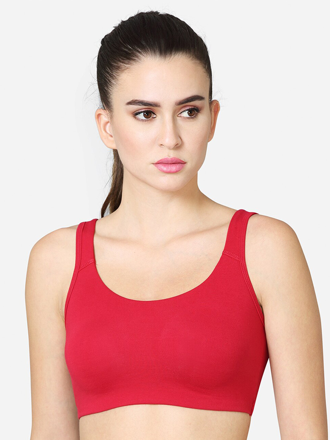 

VStar Full Coverage Non Padded Slip On Bra All Day Comfort, Red