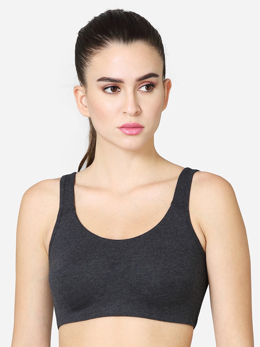 

VStar Full Coverage Training or Gym Workout Bra With All Day Comfort, Charcoal