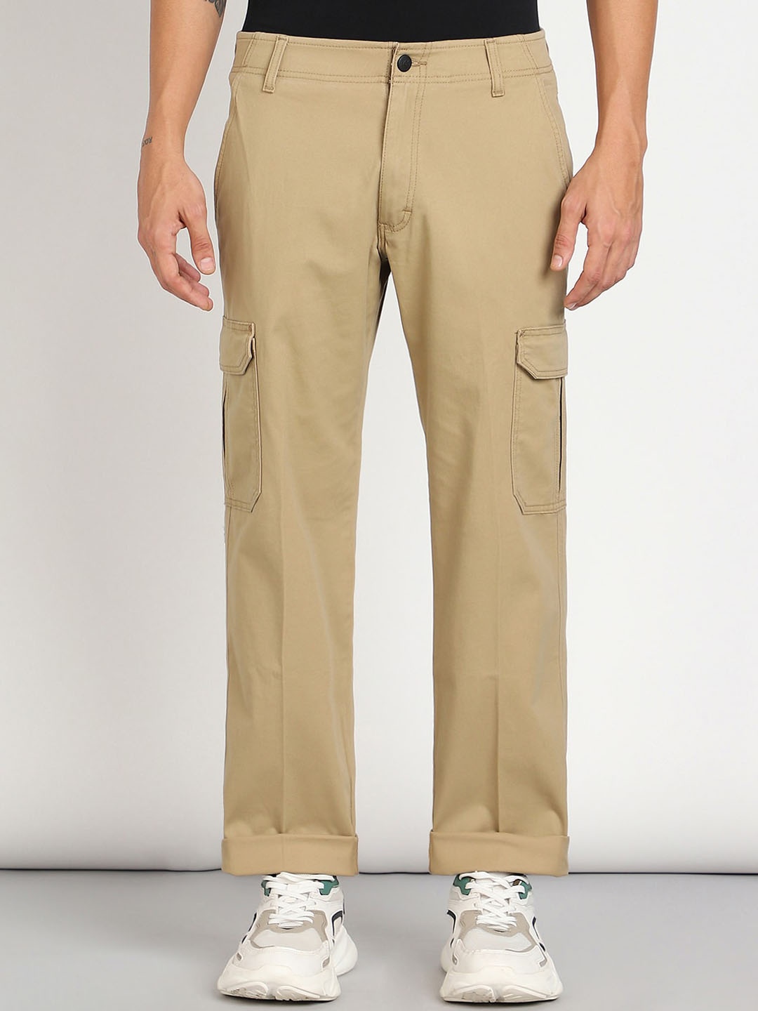 

Lee Men Classic Low Rise Cargos Trousers, Beige