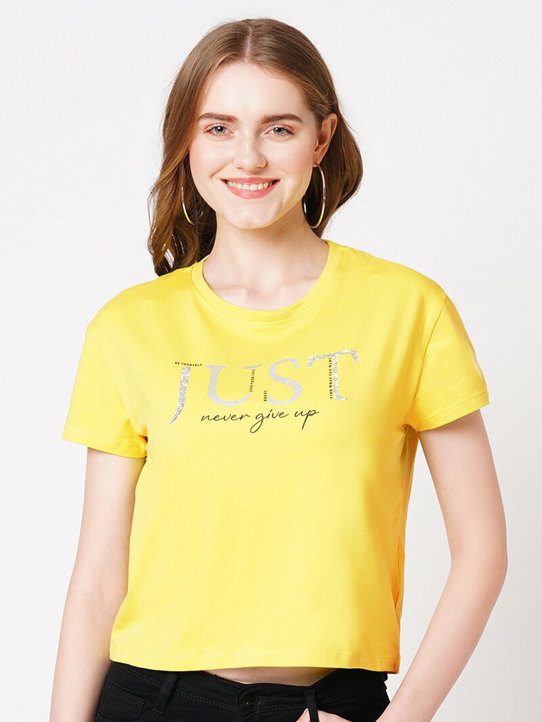 

Kraus Jeans Typography Printed Cotton Slim Fit T-shirt, Green