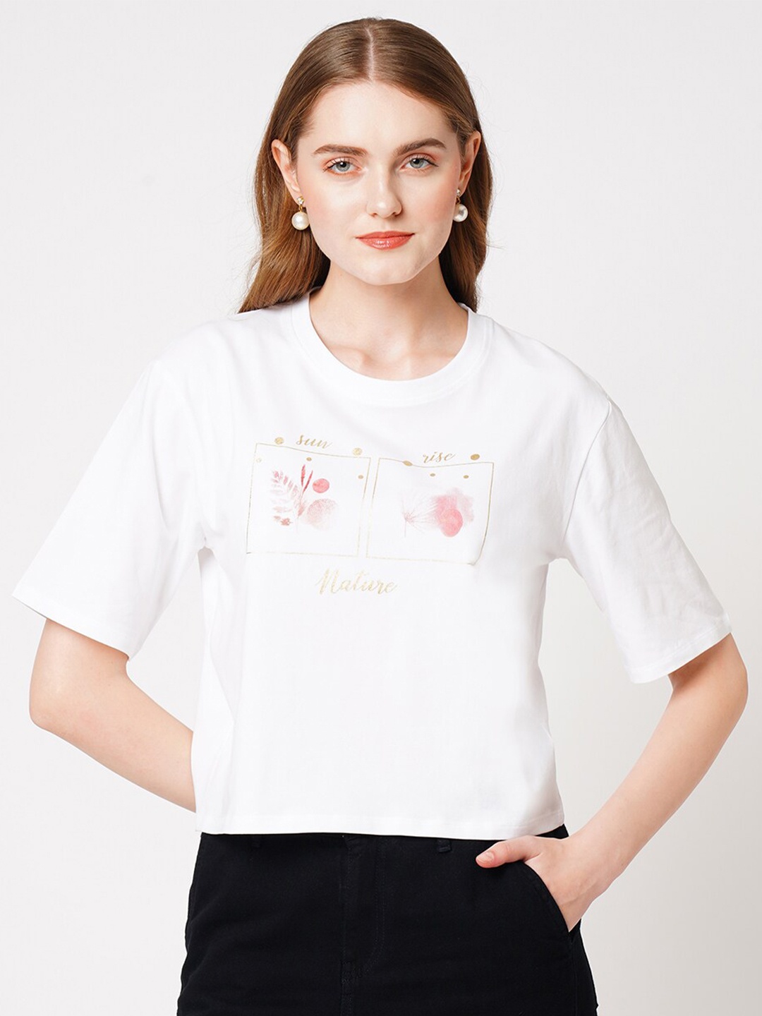 

Kraus Jeans Typography Printed Slim Fit T-shirt, White
