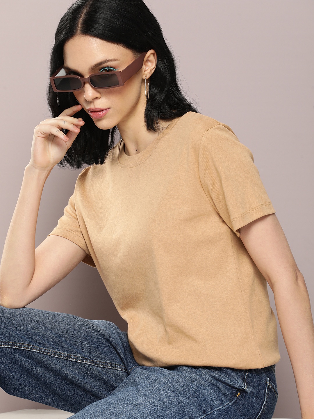

Kook N Keech Pure Cotton T-shirt, Beige