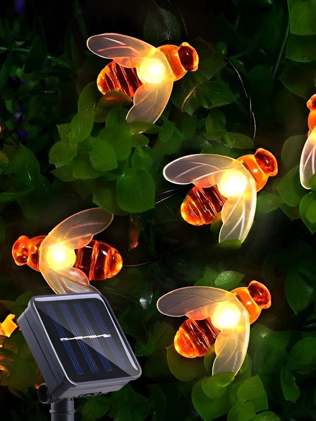 

XERGY Off-White 30 LED Bee Solar String Lights