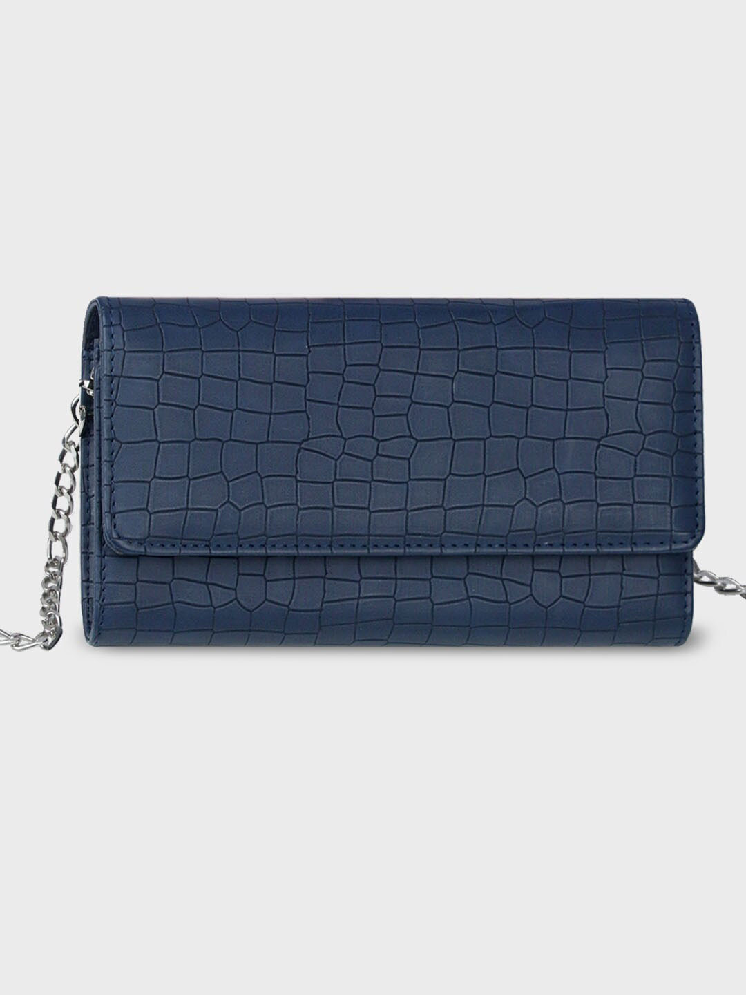 

The Wallet Store Animal Textured Structured Sling Bag, Blue