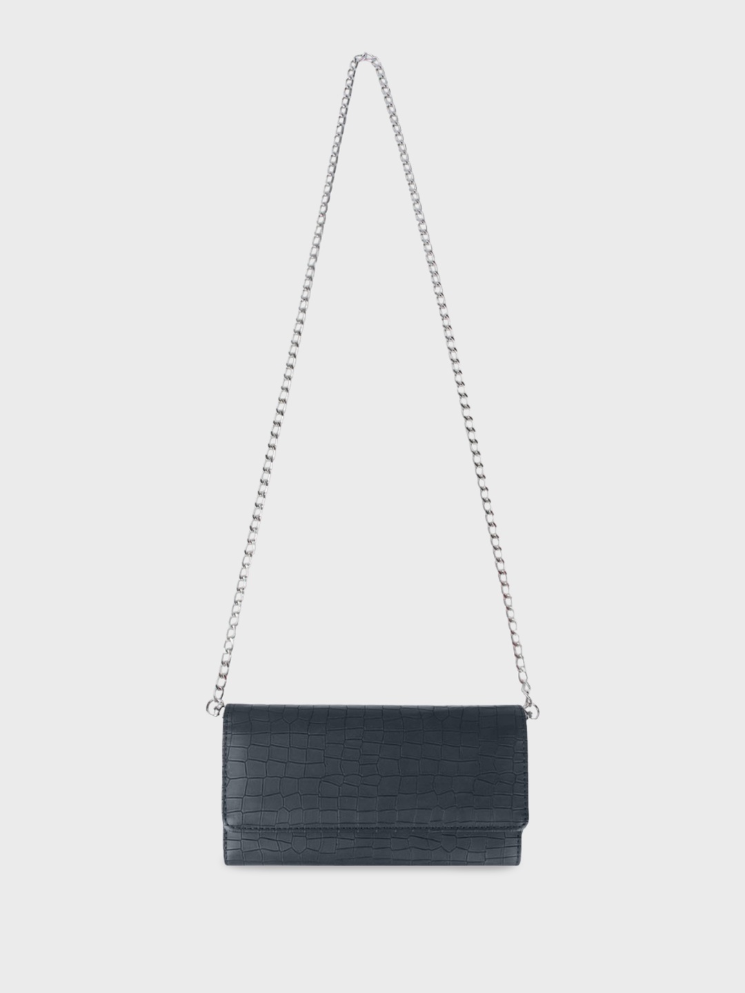 

The Wallet Store Animal Textured Structured Sling Bag, Grey