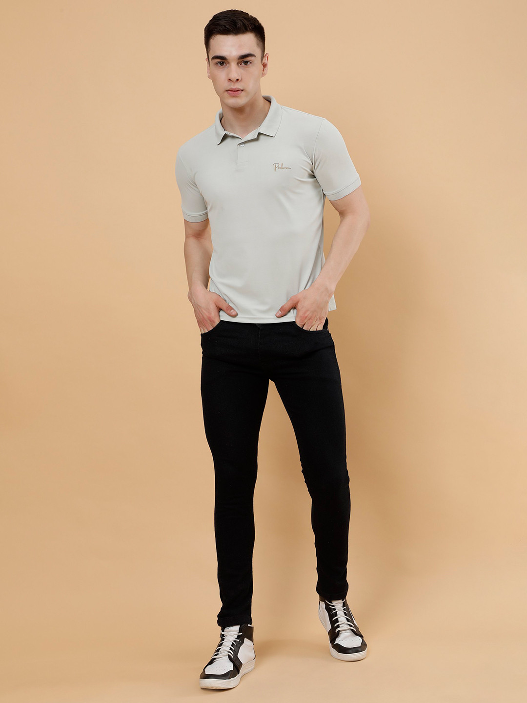 

PockMAN Comfort Polo Collar Bio Finish T-shirt, Green