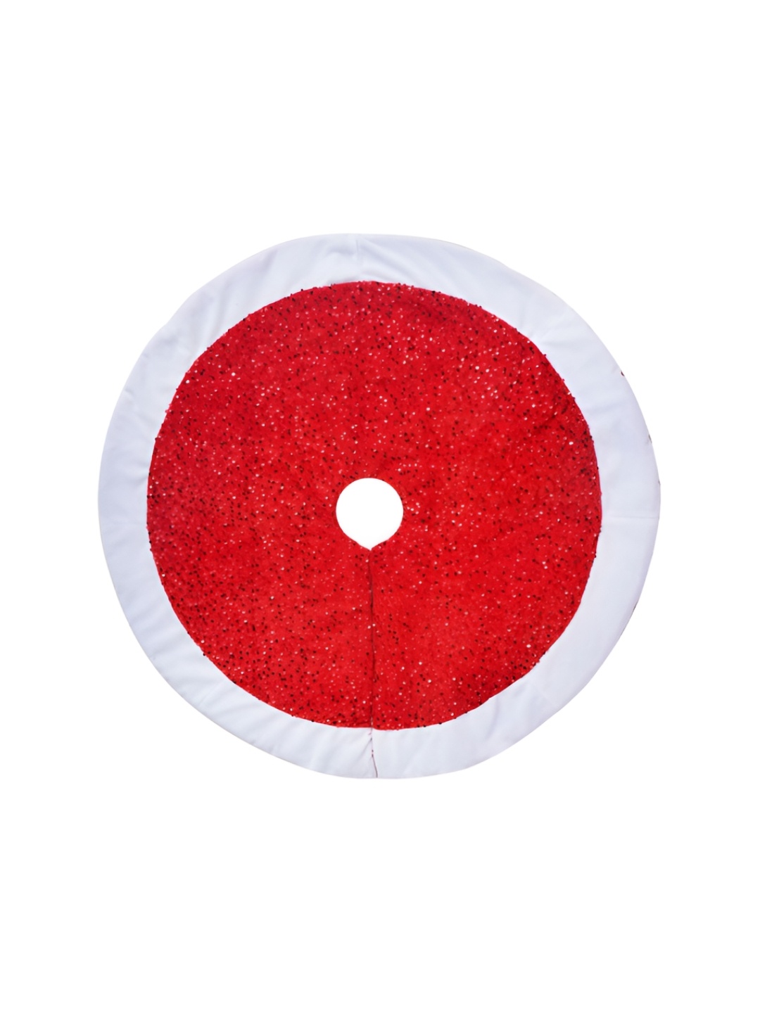 

Home Heart Red & White Sequined Round Christmas Tree Skirt