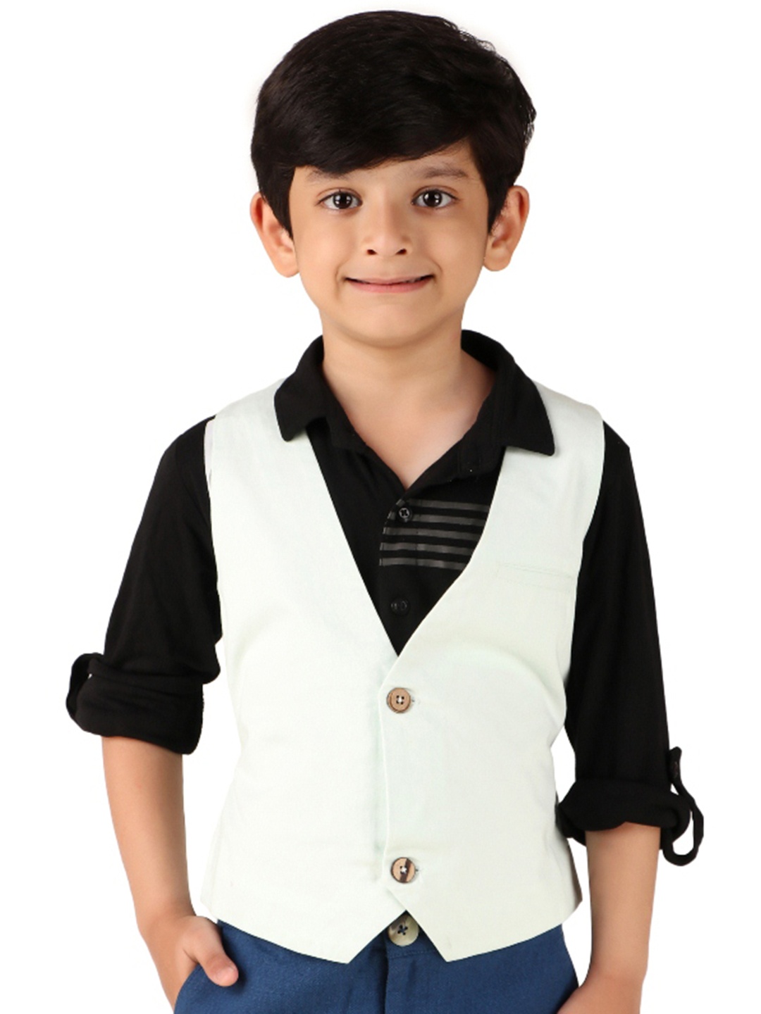 

Miyo Boys Waist Coat, Green