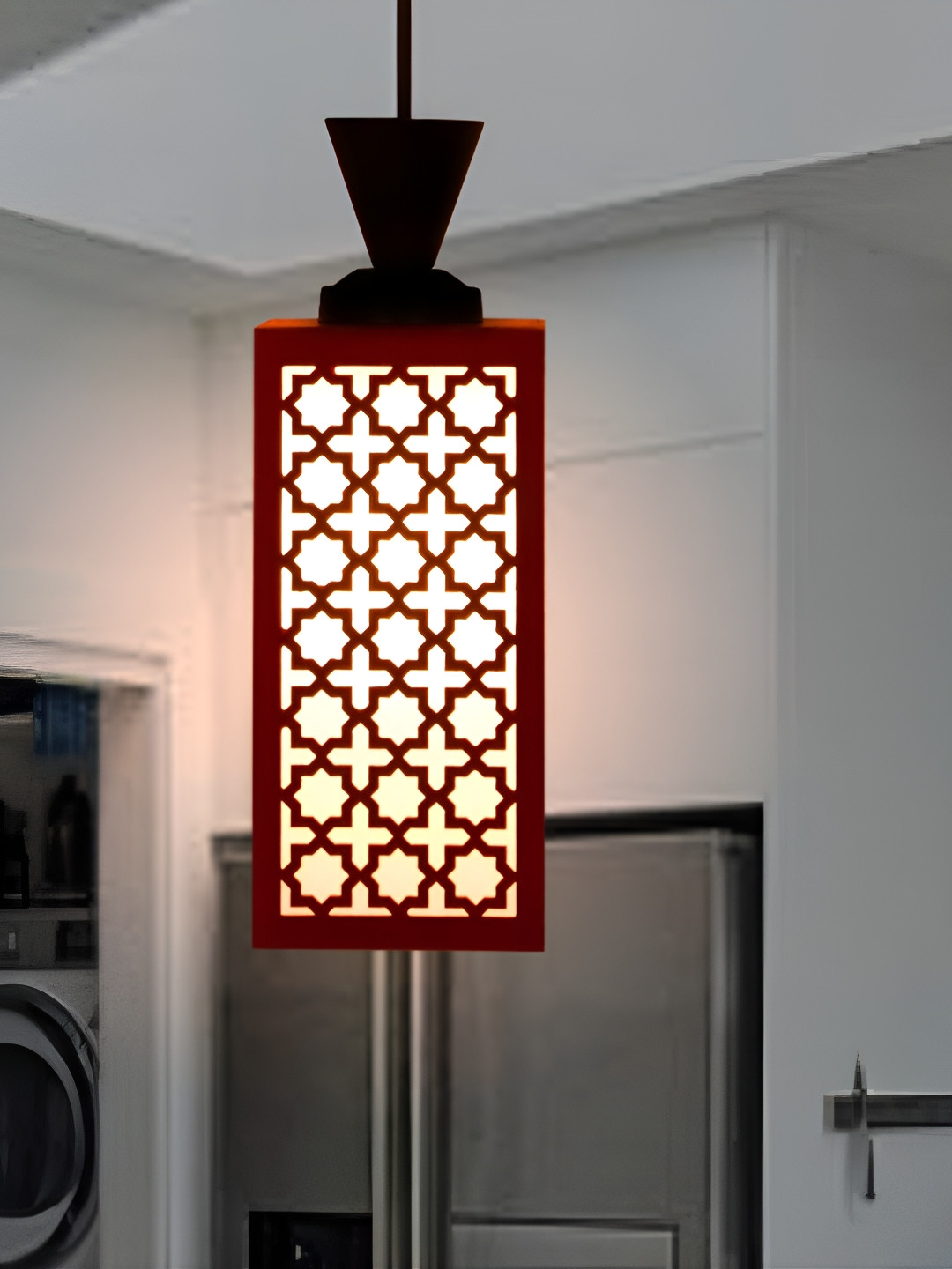 

1ST TIME Red Textured Traditional Ceiling Lamp