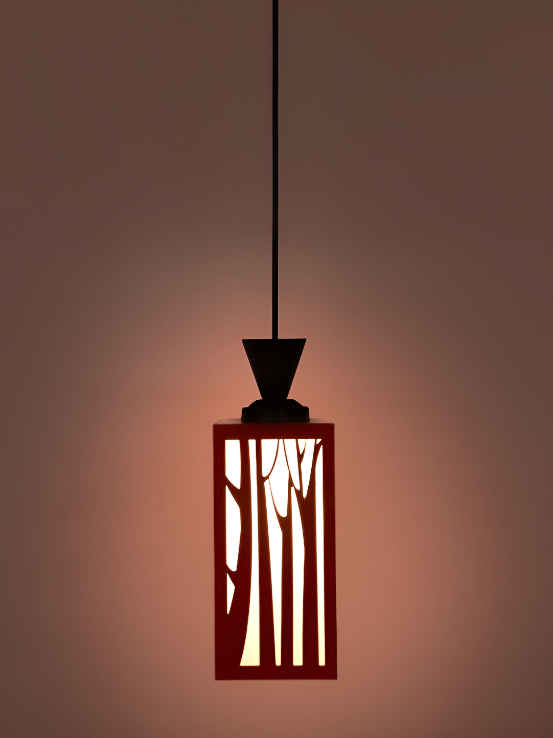 

1ST TIME Red Textured Traditional Ceiling Lamp