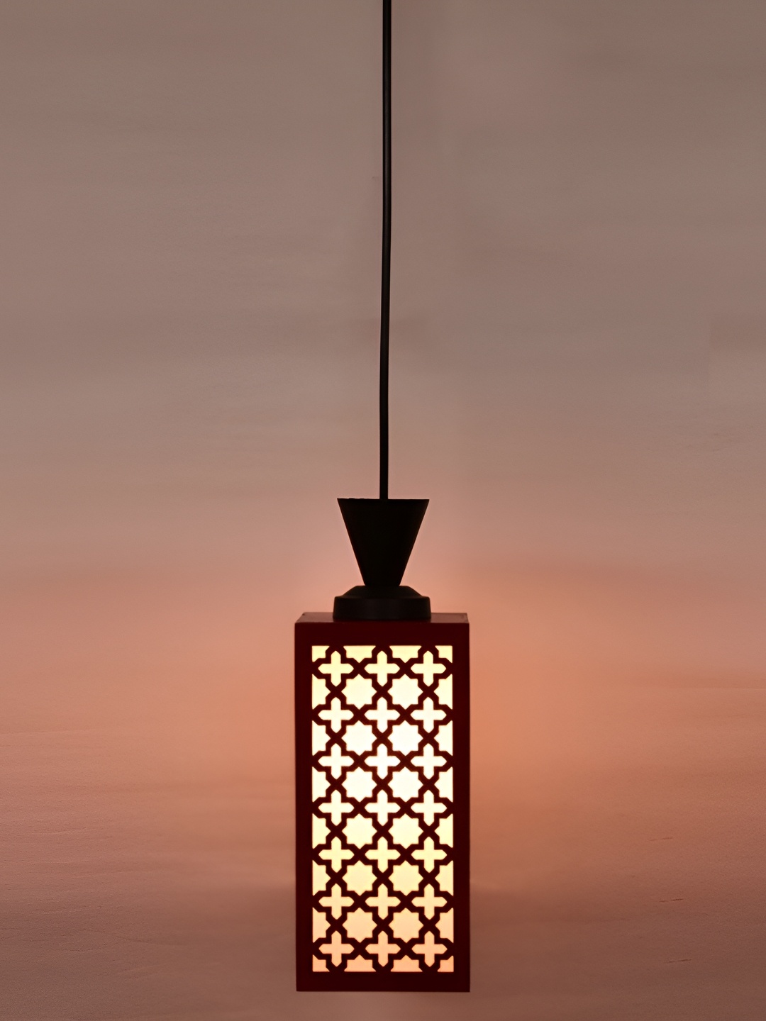 

1ST TIME Red Textured Traditional Ceiling Lamp