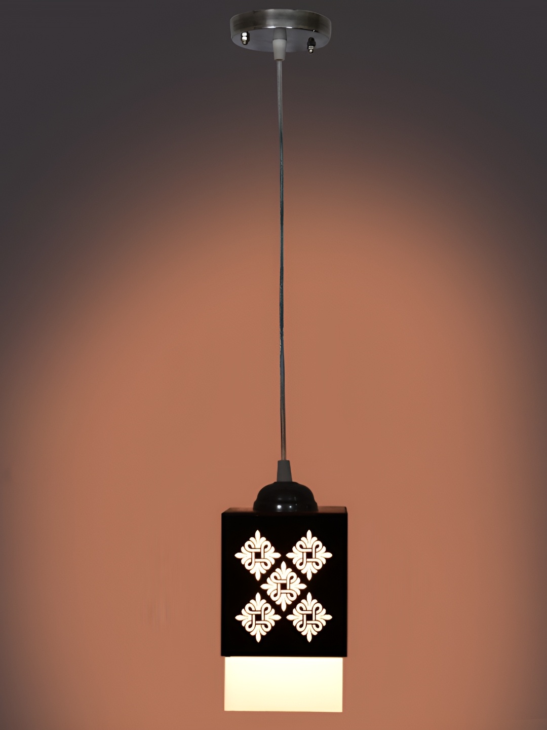

1ST TIME Brown and White Textured Traditional Ceiling Lamp