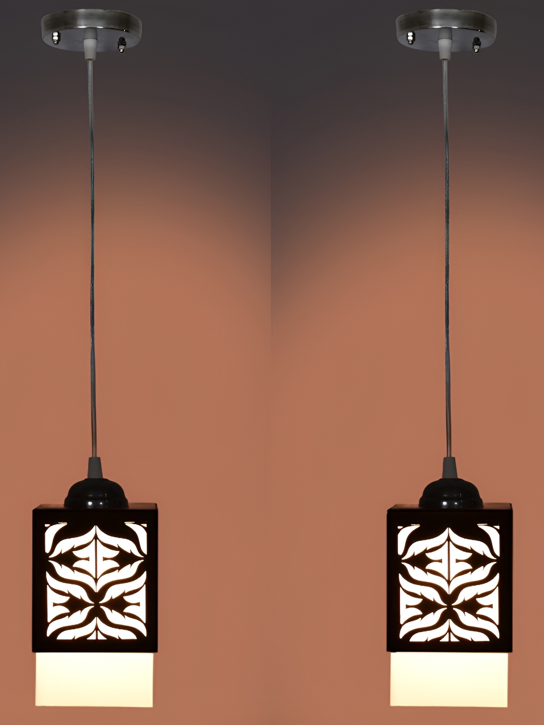 

1ST TIME Black Textured Traditional Ceiling Lamp