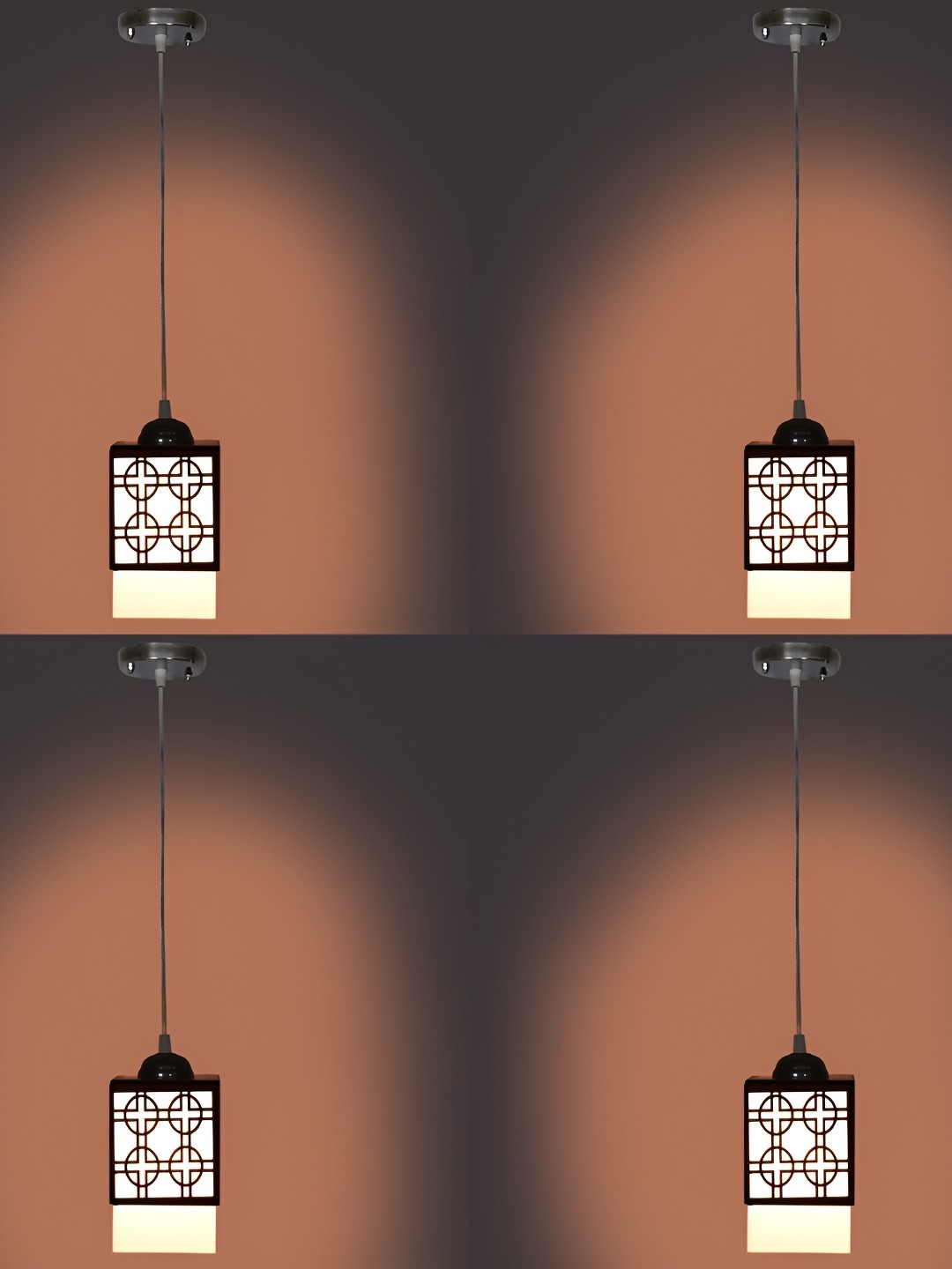 

1ST TIME Black Textured Traditional Ceiling Lamp